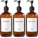 thumbnail image 1 of Set dispensador de champú y acondicionador GMISUN Glass Amber, 1 of 9