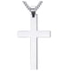 thumbnail image 1 of Medalla de la Cruz CrossSmoo03 1Pza Plata Collar Cruz Lisa Dije 2.8x4.9cm Metal., 1 of 3