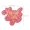 thumbnail image 2 of TABLZONE 50Pcs Rosy Thank You Cards with Heart Shape Design for Expressing Gratitude to Customers, 2 of 6