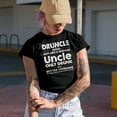 thumbnail image 2 of Funny Witty Druncle Just Like a Normal Uncle Only Drunk & Better Looking, Military Green T-Shirt, XL, 2 of 5
