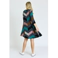 thumbnail image 5 of Multi Color Chevron A-Line Mini Dress | 2 Colors | S-3X, 5 of 16