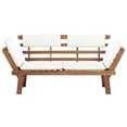 thumbnail image 4 of Charmma Patio Bench with Cushions 2-in-1 74.8” Solid Acacia Wood, 4 of 9