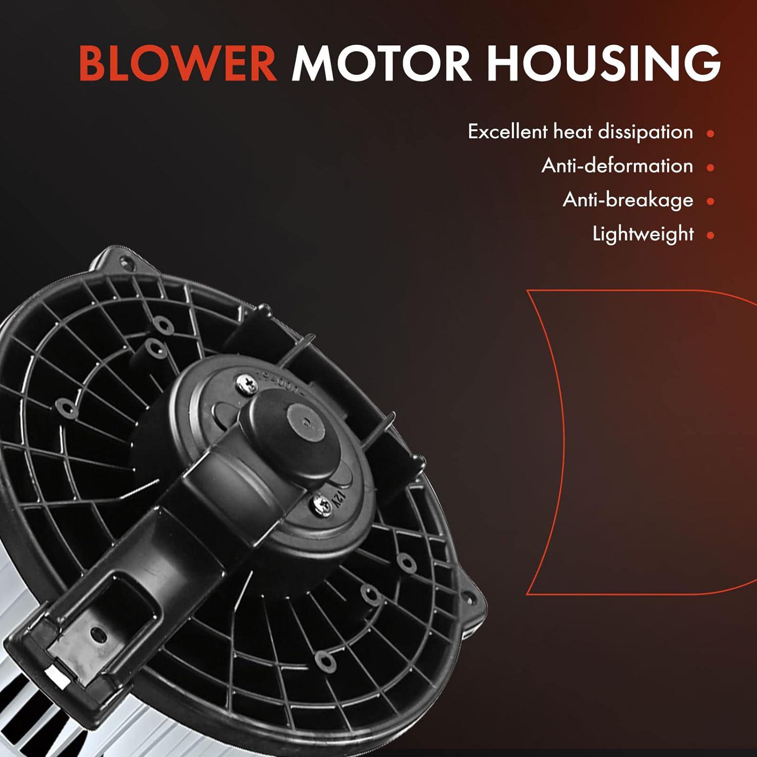 A-Premium HVAC Heater Blower Motor Replacement for Honda Accord 2003-2007 Ridgeline 2008-2014 Acura TSX 2004-2008