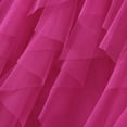 thumbnail image 5 of JGGSPWM Womens Elegant Tulle Tiered Midi Skirt Elastic Waist Versatile Solid Color Mesh Multilayer Short Skirts Hot Pink Free Size, 5 of 7