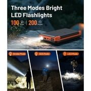 46800mAh Solar Charger Power Bank 20W Fast Charging with Cables Compatible for iPhone, Android Phone