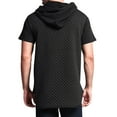thumbnail image 4 of Njoeus White T Shirts for Men Workout Tops Men's Solid Pliad Hoodies Shirts Slim Fitting Hooded Tops Cotton Drawstring Short Sleeve Sports T-Shirt Casual Sweatshirt M-3Xl Short Sleeve Shirts for Men, 4 of 8