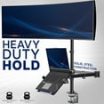 thumbnail image 6 of VIVO Single Ultrawide Monitor + Single Laptop Desk Mount, Up to 49 inch Screens, 6 of 8