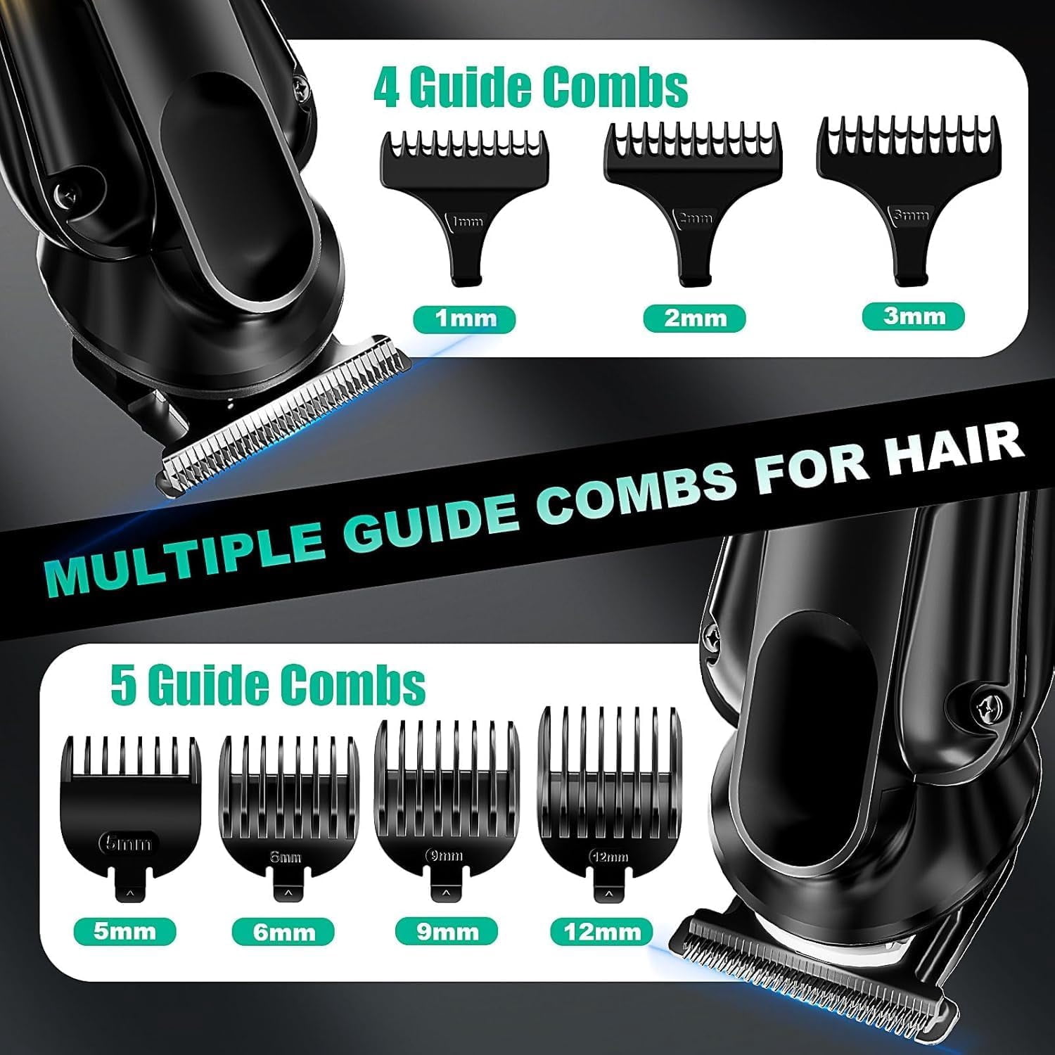 BILLAR 6 in 1 Professional Mens Grooming Kit for Mustache,Body, 17 Piece All-in-One Mens Grooming Kit and Hair Clipper, Nose, Ear,Body and Face, Electric Razor with Type-C Recharge Dock