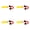 Yellow, variant on 4pcs Signaling Whistles Whistles 120dB for Kayaking Fishing Boating Swimming Portable