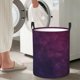 thumbnail image 5 of Balery Black Dark Blue Purple Cesta de ropa redonda con asas, impermeable, independiente, para ropa, juguetes, dormitorio y familia-Medium, 5 of 6