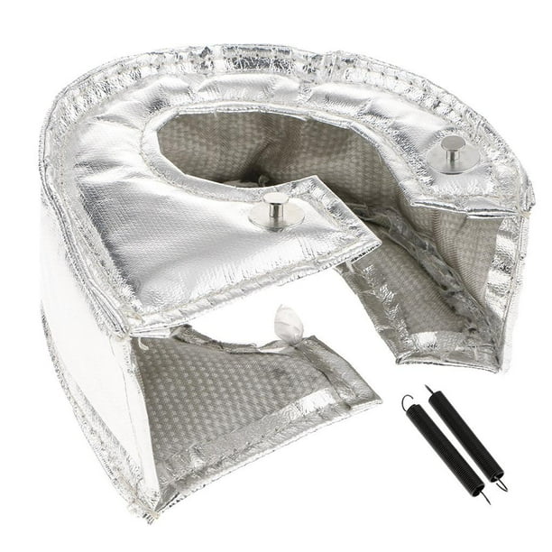 Envoltura de cubierta de turbocompresor de manta T3 Natural plata