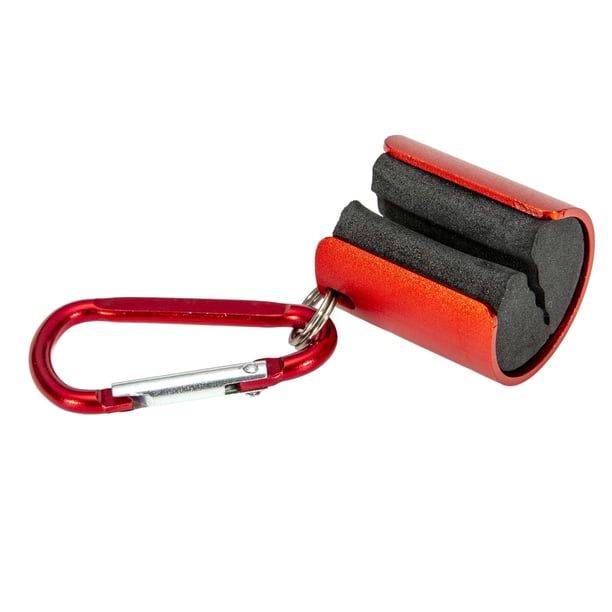 Soporte para caña de pescar, clip de almacenamiento portátil para accesorios de pesca. rojo