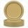 Gold Solid Round 9" Dinner Plates, 55ct, Way To Celebrate