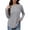 Gray, variant on Long Sleeve Shirts for Women Crew Neck Loose Fit Blouse Style Pullover Basic Pullover Tee Soft Casual Daily Dressy Office Street Daily Outing