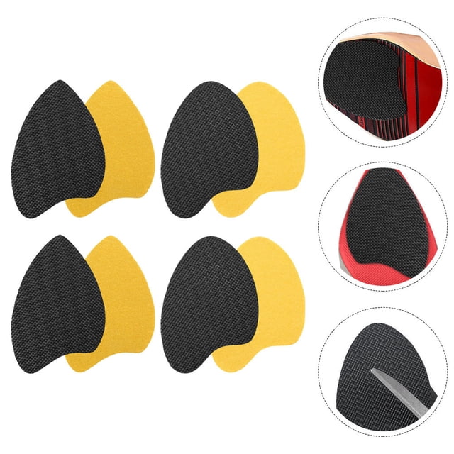unbranded 4 Pares De Protectores De Suela Antideslizantes Para Zapatos En Negro Resistentes Y Silenciosos