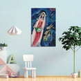 thumbnail image 4 of Marc Chagall The Bride La Mariee Art Poster Canvas Poster Wall Art Picture Prints Hanging Photo Gift Decor Home Posters Artworks 20x30inch(50x75cm), 4 of 6
