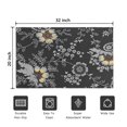 thumbnail image 5 of Dark Pioneer Flower Pattern Door Rugs,Washable Non Slip Door Mats Indoor,Decorative Door Mats,Entry Mat Indoor for Entrance,Bedroom,Kitchen,Bathroom,20"x32", 5 of 6