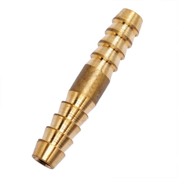 LTWFITTING Brass Barb Splicer Mender 1/4-Inch Hose ID Fitting Air Water Fuel Hose Joiner(Pack of 50)