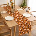 thumbnail image 3 of Purple Halloween Table Runner - 108 Inch Long, Kitchen Dining Table Runner Dresser Scarves, Pumpkins Cat Ghost Black Bat Farmhouse Decor for Coffee Tables Wedding Party Banquet, 3 of 8