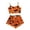 Orange, variant on PMVFHDE Women Silk Satin Pajama Set 3pcs Floral Lace Sleepwear With Robe Nightwear White,XXL