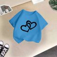 thumbnail image 5 of WEAIXIMIUNG T-Shirt Blanc Filles 10 Enfant Filles Mignon Graphique Col Rond Manches Courtes Tee Été Décontracté T-Shirt 140, 5 of 5