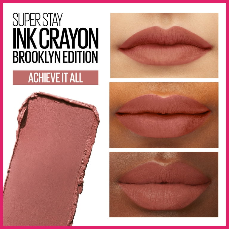 Maybelline Super Stay Ink Crayon Matte Lipstick, Achieve It