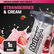 Nutrex Research IsoFit Strawberries and Cream – 100% Whey Protein Isolate Powder for Lean Muscle, Recovery & Strength Support 30 Servings
