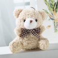 thumbnail image 5 of Muñeco de oso de peluche con pajarita de dibujos animados multicolor de 8 cm, adorno para bolso, oso de peluche colgante, juguetes para niños, llaveros, colgante de oso de peluche, 5 of 5