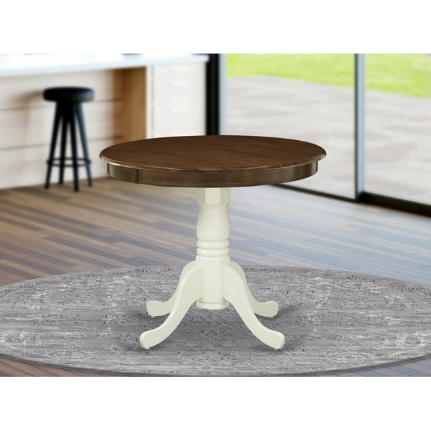 Amt Wlw Tp Antique Dining Table, Wood Pedestal Leg Dining Table