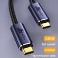 thumbnail image 3 of Cable de datos USB2.0 PD3.1 Tipo-C Cable de carga 10Gbps para teléfono móvil / computadora portátil / tableta Hugtrwg Para estrenar, 3 of 6