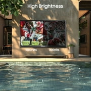 Sylvox 55 Smart Outdoor TV, 4K Uhd 1000nits with Dobly Atmos, Google TV with Voice remote, IP56 Waterproof,Google cast,Patial Sun,Deck Pro 3.0