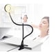 thumbnail image 2 of Anillo de luz para selfies con brazo largo y soporte para teléfono móvil para chat en vivo online (negro), 2 of 5