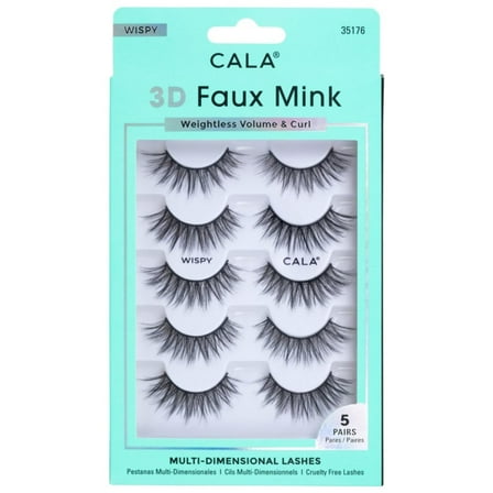 3D FAUX MINK LASHES: WISPY (5 PACK)