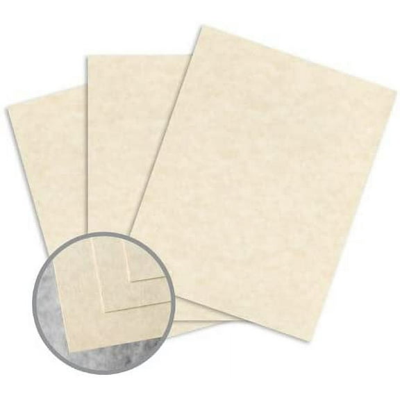 Skytone Natural Card Stock - 8 1/2 x 11 in 65 lb Cover Vellum 30% Recycled 250 per Package