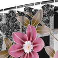thumbnail image 3 of Pioneer Flower Floral Print Pattern Shower Curtain 36"x72" ,Bathroom Decorative Shower Curtains Set with 12 Hooks,Modern Waterproof Washable Shower Curtain, 3 of 6
