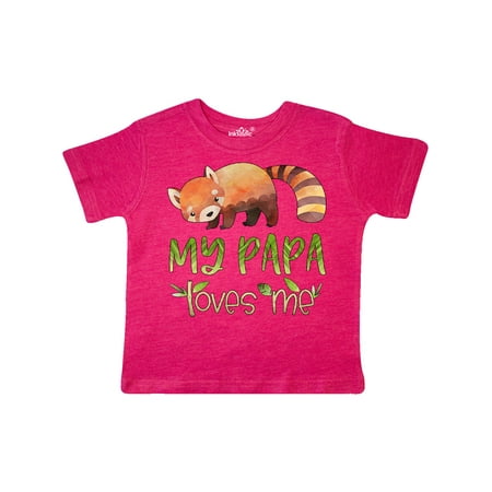 

Inktastic My Papa Loves Me Cute Red Panda Gift Toddler Boy or Toddler Girl T-Shirt
