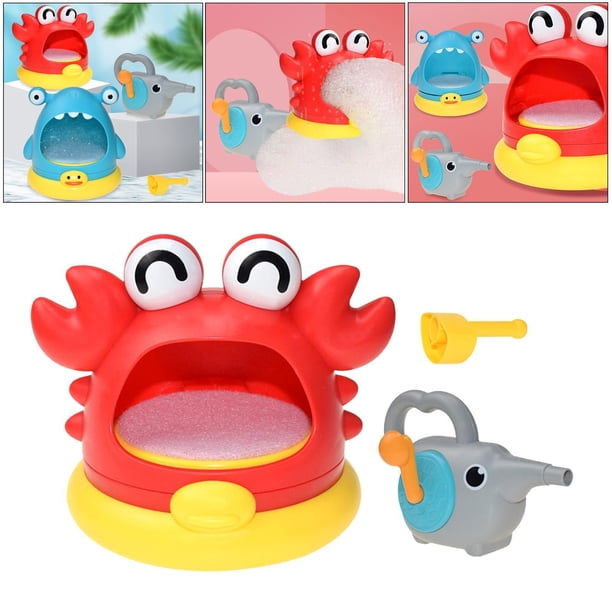 Juguetes de burbujas de de tiburón para , sopdor de burbujas, bañera, juguetes de piscina para , bebés y , bañera, jugu rojo CUTICAT juguetes de baño para niños