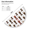 thumbnail image 6 of Christmas Tree Skirt, Bone Dog Puppy Christmas Tree Decorations Indoor, Tree Skirts Mat With Tassel Trim for Halloween New Year Holiday Christmas Party Decor 30 Inches, 6 of 7
