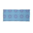 thumbnail image 2 of Blue Mandala Neck Gaiter, Psychedelic Abstract, Unisex, Aqua Blue and White, by Ambesonne, 2 of 3