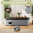 thumbnail image 2 of Bifanuo Cat Litter Box Enclosure,Hidden Litter Box Furniture with Round Lift-Up Door, Multi-Functional Cat Cabinet for Living Room and Bedroom,Gray, 2 of 11