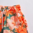 thumbnail image 5 of sovlvnd Running Shorts for Men, Mens Casual Printed Beach Shorts With Elastic Waist And Drawstring Pocketless Knee Length XL, Orange, 5 of 8