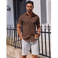 thumbnail image 4 of COOFANDY Short Sleeve Button Down Shirts Big and Tall Shirts for Men, 4 of 6