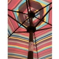 thumbnail image 4 of CRO Decor Outdoor Patio 8.6-Feet Market Table Umbrella (Red Stripes), 4 of 8