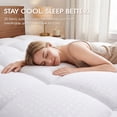 thumbnail image 3 of Vccoem Extra Thick Mattress Topper Full, 2" Cooling Pillow Top & Deep Pocket 8-21", Plush Mattress Pad Cover for Breathable Comfort, White, 3 of 10