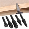 thumbnail image 4 of Woodworking File, Wood Carving Rasp 5PCS/Set Black with Universal Round Shank for Craft DIY, 4 of 7