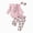 A14-Pink, variant on Baby Girl Clothes Ruffle Long Sleeve Letters Romper Pants Bow Outfit 0 3 6 12 18 24 Months Baby Pink,9-12 Months