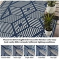 thumbnail image 5 of Hasoo Washable Runner Rugs Enterway Geometric Indoor Carpet 2' x 6' Runner for Hallway, Blue, 5 of 6