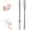 Grey, variant on Toe Cleaning Brush, Silicone Toe Gap Cleaner 15.7inch Long Handled Foot Brush for Seniors, Soft Rubber Brush Exfoliating Foot Scrubber for Shower - Seniors, Men and Women