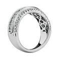 thumbnail image 2 of 1.00 Ct Brilliant Baguette Cut Natural Diamond Accents Elegant Eternity Band for Women Solid 18K White Gold Size 6, 2 of 7