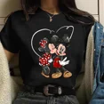 thumbnail image 4 of Camiseta de algodón de Mickey Minnie Mouse de Disney para niños, camiseta de manga corta de verano para niños, camisetas casuales Kawaii, ropa para bebés, 4 of 5
